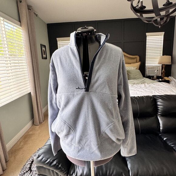 Goodfellow & Co Men’s Half-Zip Fleece Pullover Sweatshirt Blue Size M - Picture 1 of 6